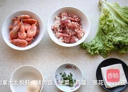 加拿大北极虾鲜肉云吞的做法图解1