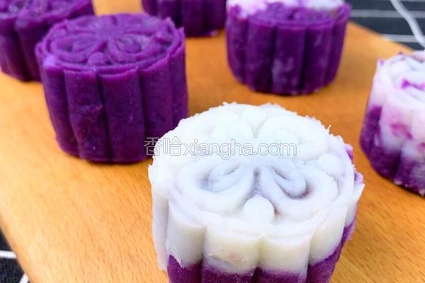 紫薯山药小月饼