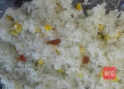 玉米枸杞糍饭团的做法图解4