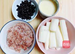 山药蜜豆红米饭团的做法图解1