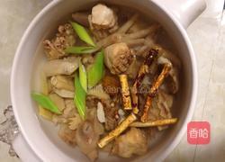 五指毛桃山药蜜枣煲鸡汤的做法图解4