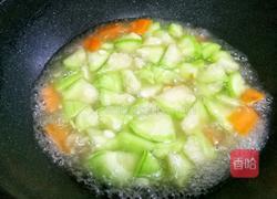 丝瓜毛豆虾米汤的做法图解8