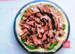 培根香肠披萨的做法图解15