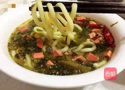 雪菜乌冬面的做法图解4