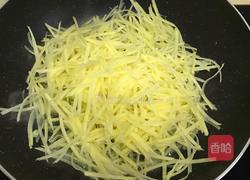 芹菜叶炒土豆丝的做法图解5