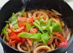 爆炒鱿鱼饭的做法图解8
