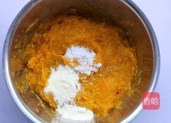 奶香南瓜芝麻饼的做法图解4