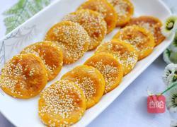 奶香南瓜芝麻饼的做法图解11