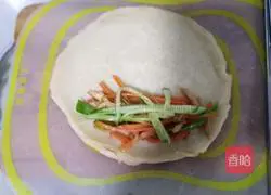 Illustration of how to make vegetable burritos 7