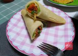 蔬菜卷饼的做法图解9