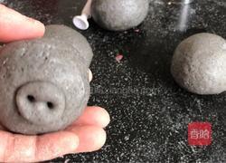 献花小猪馒头的做法图解5