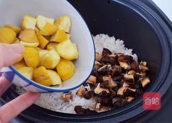 板栗香菇臘腸燜飯的做法圖解5