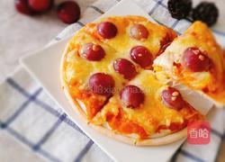 红提南瓜泥披萨的做法图解12