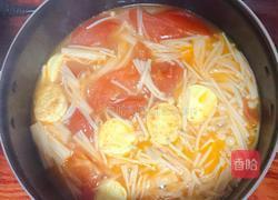 番茄金针菇豆腐汤的做法图解6