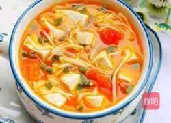 番茄菌菇豆腐汤的做法图解12