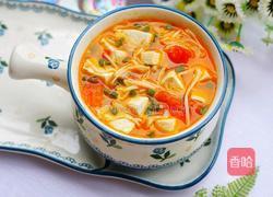 番茄菌菇豆腐汤的做法图解14