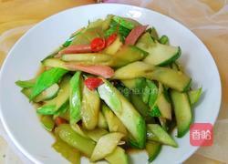 黄瓜炒火腿的做法图解7