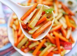 杏鲍菇炒胡萝卜的做法图解12