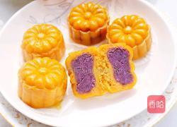 南瓜紫薯饼的做法图解15