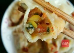 不用鸡精味精蚝油生粉也能很鲜美的营养玉米红萝卜肉饺子的做法图解8