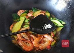 黄瓜炒大虾的做法图解7