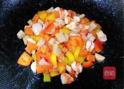 鹅肝虾仁炒饭的做法图解3