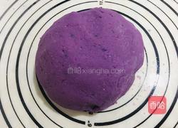 紫薯芝麻饼的做法图解3