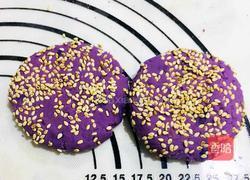 紫薯芝麻饼的做法图解6