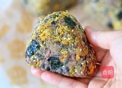 黑米芝士肉松饭团的做法图解9