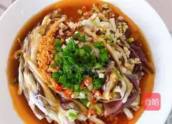 Illustration of how to make hand-shred eggplant 8