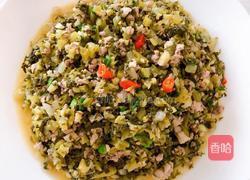 酸芥菜炒肉末的做法图解8