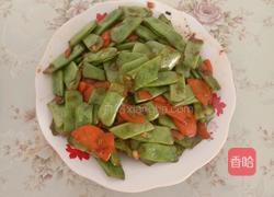胡萝卜炒刀豆的做法图解6