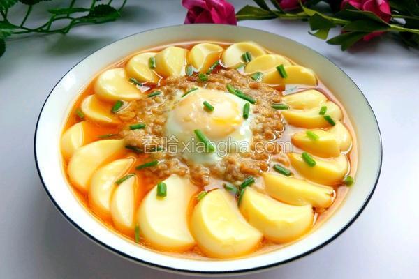 肉末蒸鸡蛋豆腐的做法 菜谱 香哈网