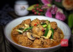 肉丸烧口蘑的做法图解19