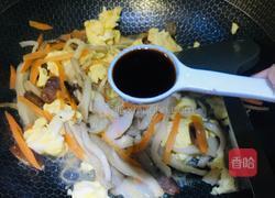 腊肠平菇炒蛋的做法图解7
