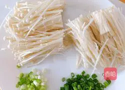 Illustration of how to make tomatoes and enoki mushrooms 4