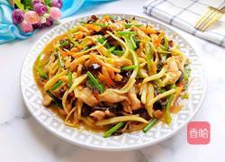 鱼香茭白肉丝的做法图解1