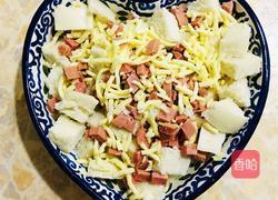 肉松芝士烤馒头的做法图解3