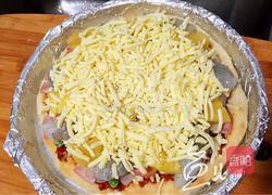 菠萝虾仁披萨的做法图解16