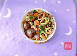 洋葱香菇炒鱿鱼的做法图解1