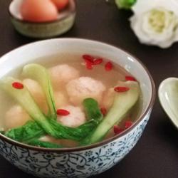 虾滑油菜汤的做法[图]