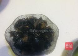 不能没有你（蛋白木耳炒青菜粒火腿肠粒）的做法图解2