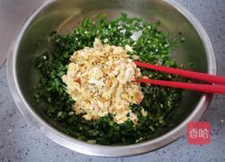虾皮韭菜鸡蛋饺子的做法图解5