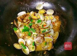 葱姜炒花甲的做法图解6