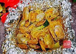 锡纸花甲米线的做法图解13