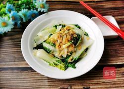 虾皮炒小油菜的做法图解8