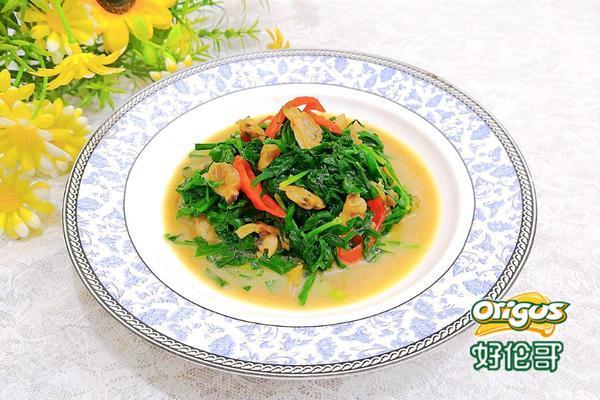 花蛤肉炒韭菜