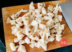 虾仁莲藕炒玉米的做法图解4