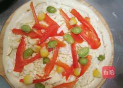 虾仁披萨的做法图解5