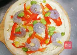 Illustration of how to make shrimp pizza 6